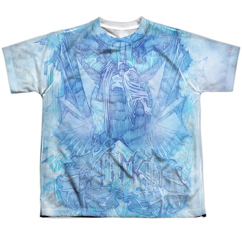 Batman Comics Brooding Youth Regular Fit Poly Short-Sleeve T-Shirt