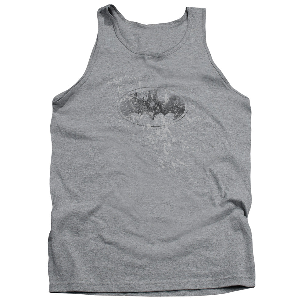 Batman Comics Burned & Splattered Men's 18/1 Cotton Tank Top