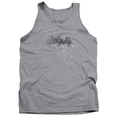 Batman Comics Burned & Splattered Men's 18/1 Cotton Tank Top