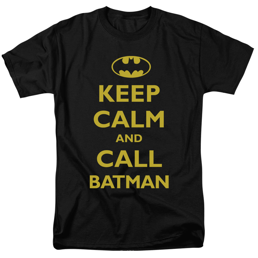 Batman Comics Call Batman Men's 18/1 Cotton Short-Sleeve T-Shirt