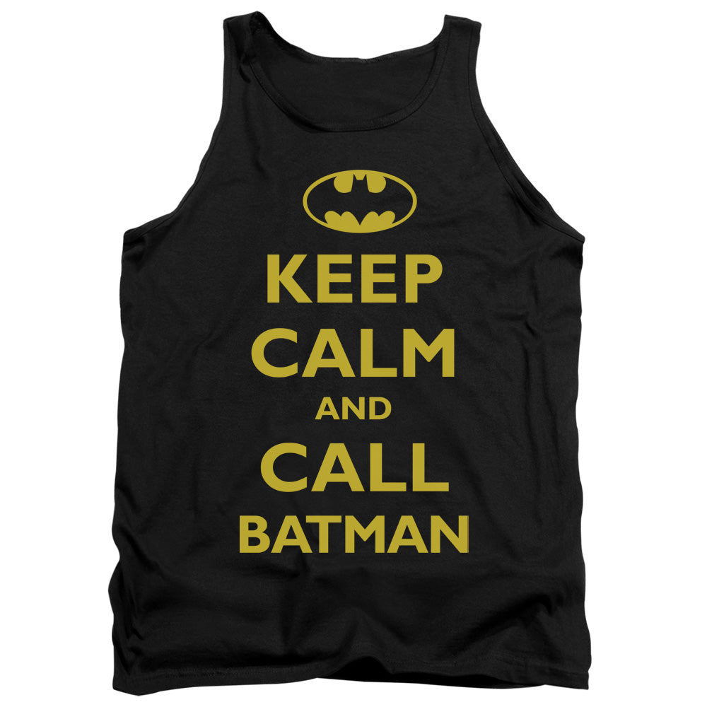 Batman Comics Call Batman Men's 18/1 Cotton Tank Top