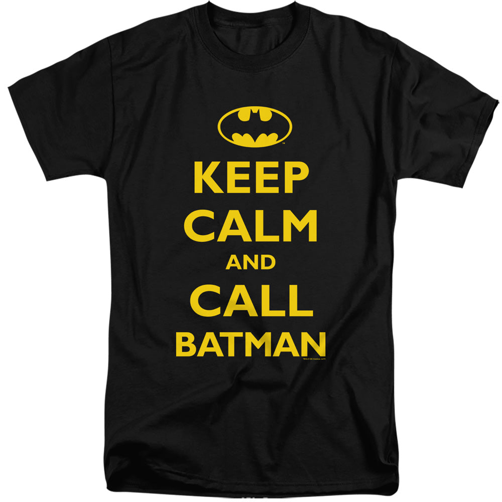 Batman Comics Call Batman Men's 18/1 Tall Cotton Short-Sleeve T-Shirt