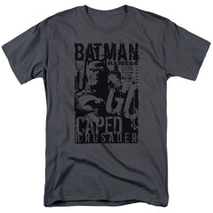 Batman Comics Caped Crusader Men's 18/1 Cotton Short-Sleeve T-Shirt