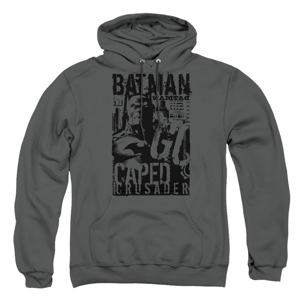 Batman Comics Caped Crusader Men's Pull-Over 75 25 Poly Hoodie