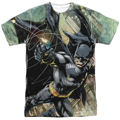 Batman Comics Catch Men's Regular Fit Polyester Short-Sleeve T-Shirt