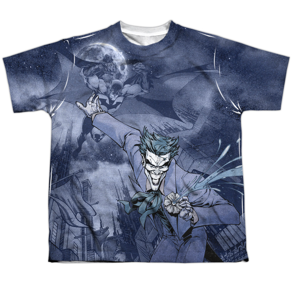Batman Comics Catch The Joker Youth Regular Fit Poly Short-Sleeve T-Shirt