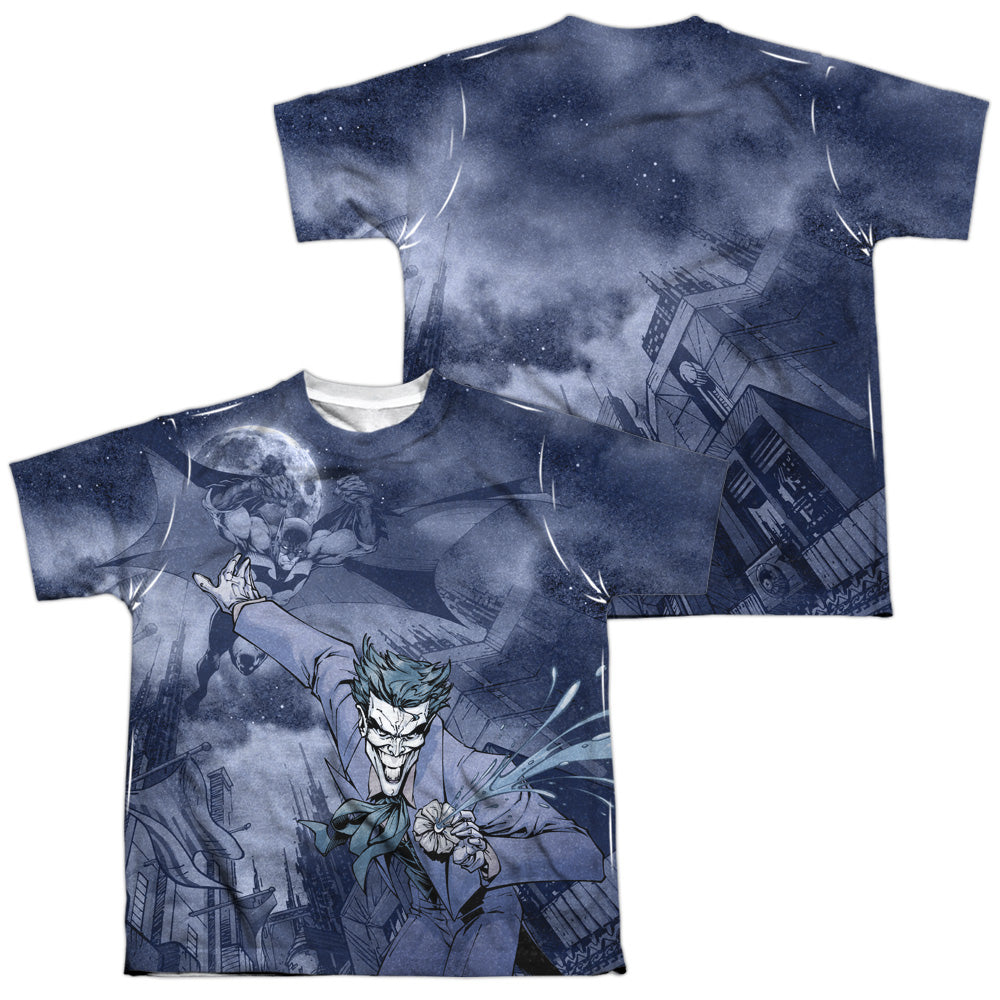 Batman Comics Catch The Joker Youth Regular Fit Poly Short-Sleeve T-Shirt