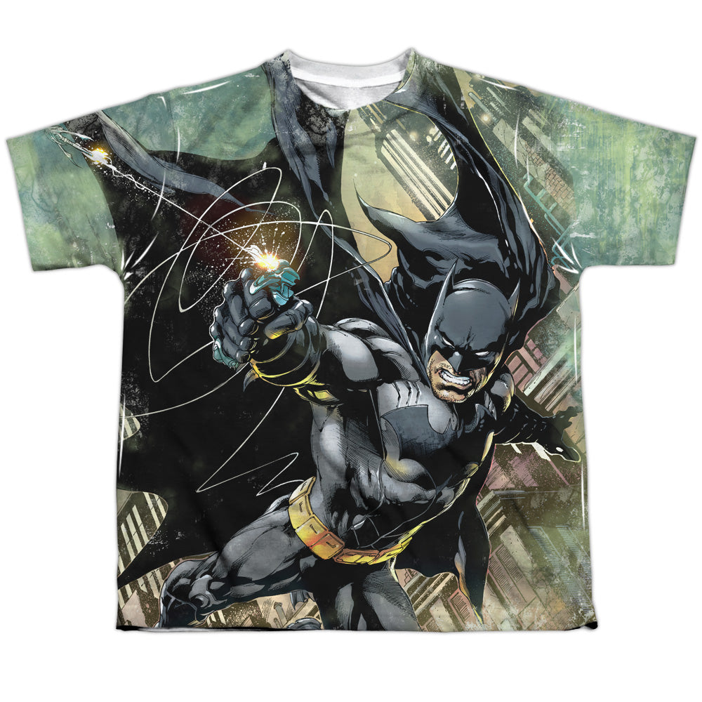 Batman Comics Catch Youth Regular Fit Poly Short-Sleeve T-Shirt