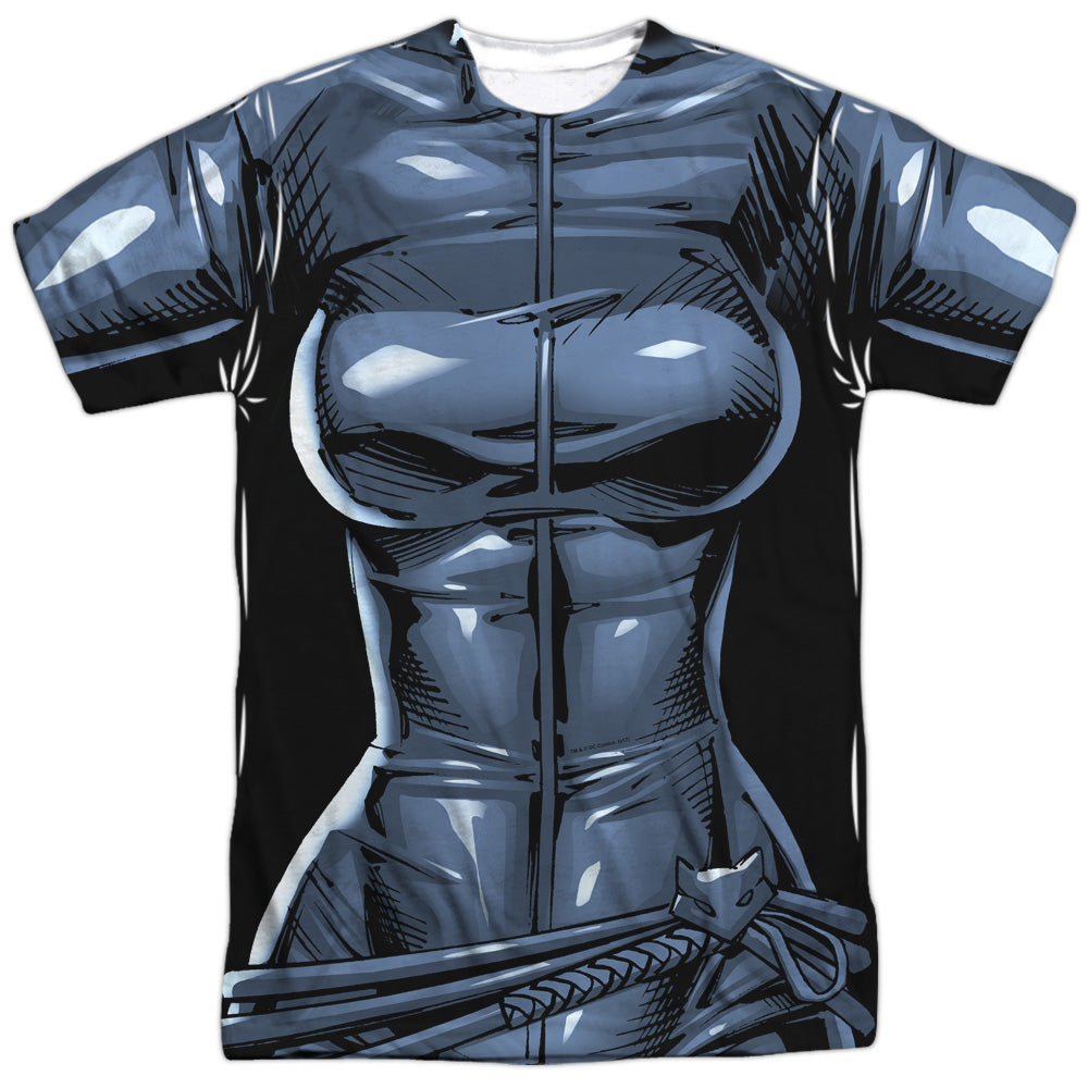 Batman Comics Catwoman Uniform Men's Regular Fit Polyester Short-Sleeve T-Shirt