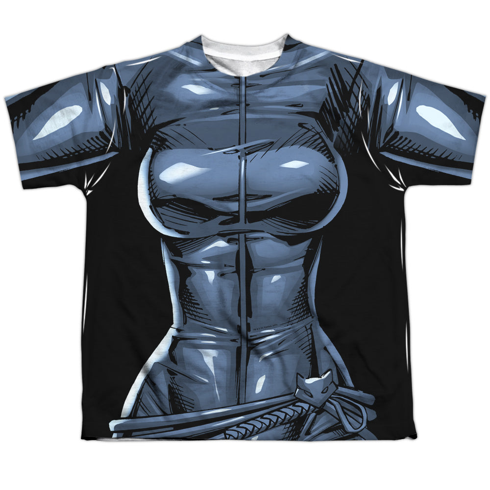 Batman Comics Catwoman Uniform Youth Regular Fit Poly Short-Sleeve T-Shirt