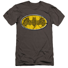 Batman Comics Celtic Shield Men's Ultra-Soft 30/1 Cotton Slim Short-Sleeve T-Shirt