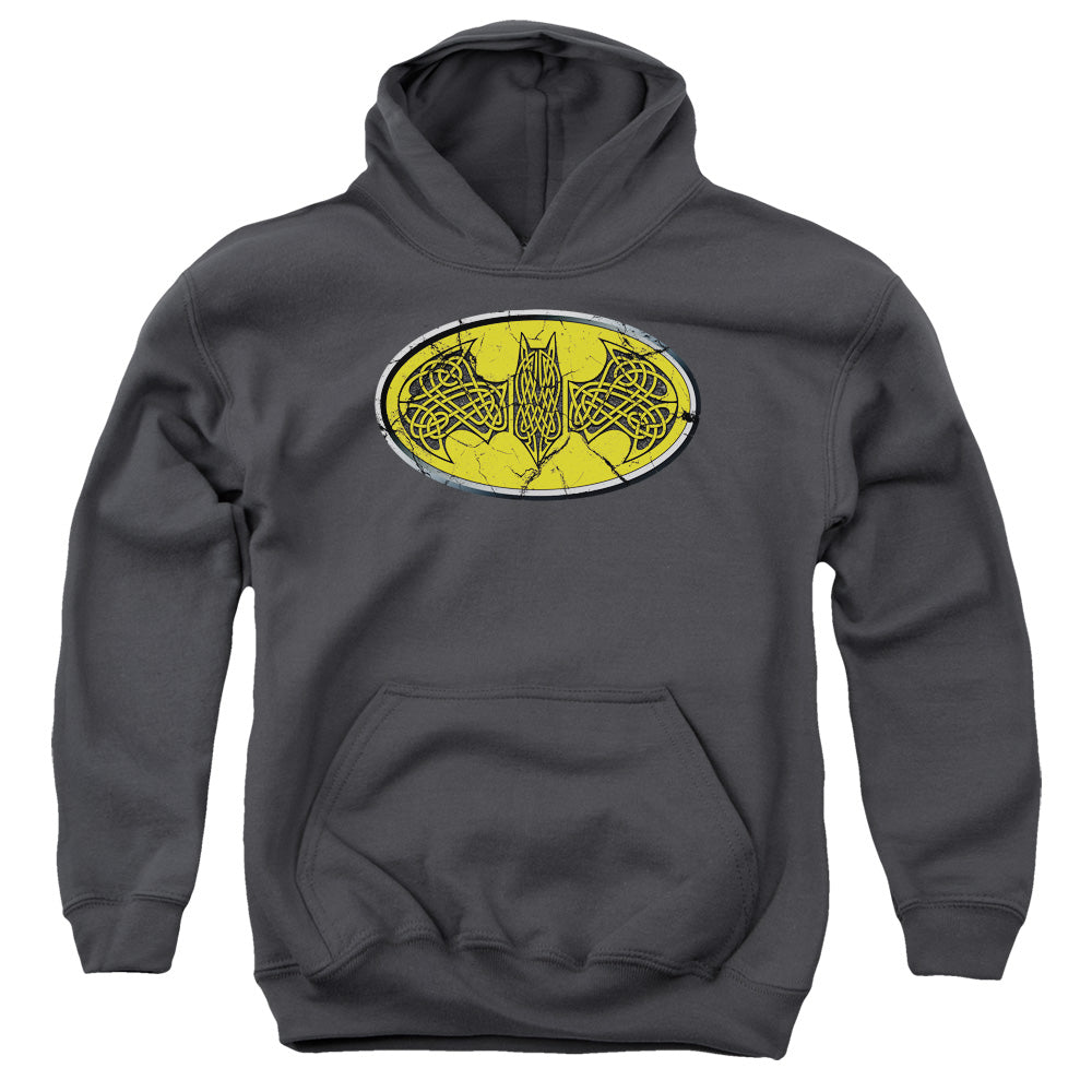 Batman Comics Celtic Shield Youth Cotton Poly Pull-Over Hoodie