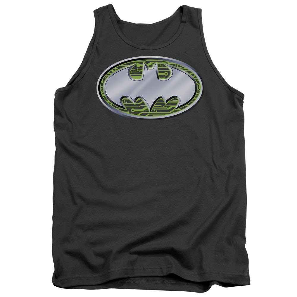 Batman Comics Circuits Logo Men's 18/1 Cotton Tank Top