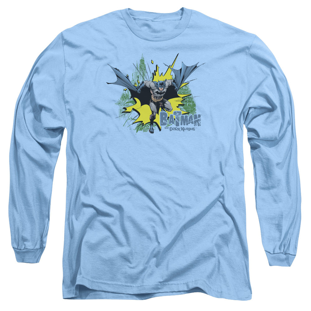 Batman Comics City Splash Men's 18/1 Cotton Long-Sleeve T-Shirt