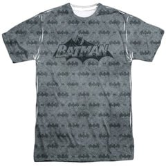 Batman Comics Classic Bat Argyle Men's Regular Fit Polyester Short-Sleeve T-Shirt