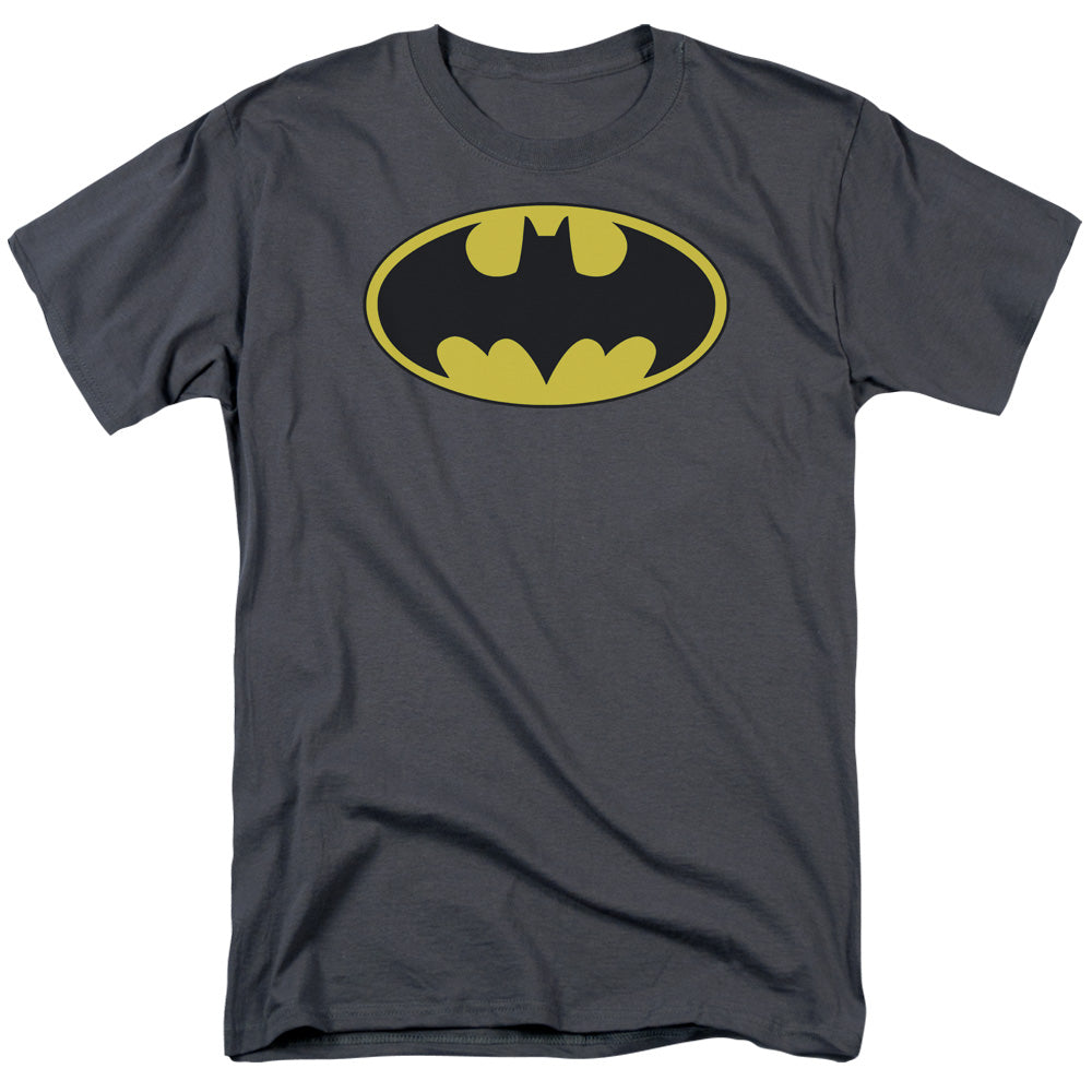 Batman Comics Classic Bat Logo Men's 18/1 Cotton Short-Sleeve T-Shirt