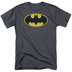 Batman Comics Classic Bat Logo Men's 18/1 Cotton Short-Sleeve T-Shirt