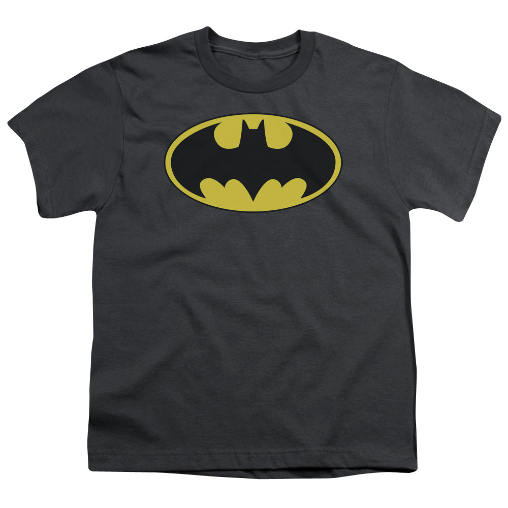 Batman Comics Classic Bat Logo Youth 18/1 100% Cotton Short-Sleeve T-Shirt