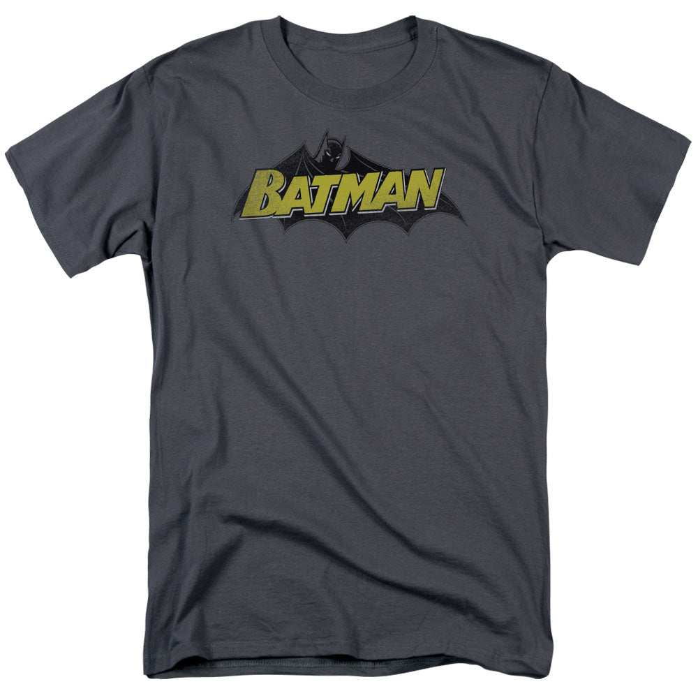 Batman Comics Classic Comic Logo Men's 18/1 Cotton Short-Sleeve T-Shirt