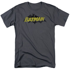 Batman Comics Classic Comic Logo Men's 18/1 Cotton Short-Sleeve T-Shirt