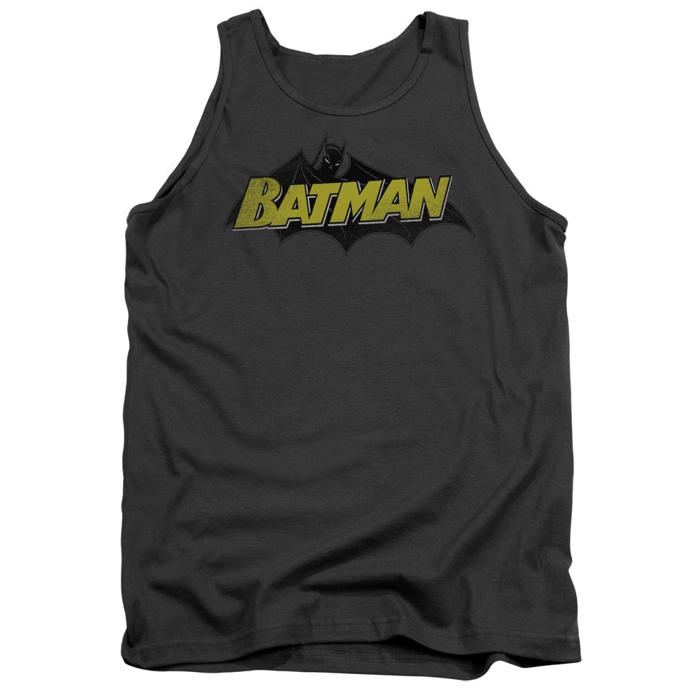 Batman Comics Classic Comic Logo Men's 18/1 Cotton Tank Top