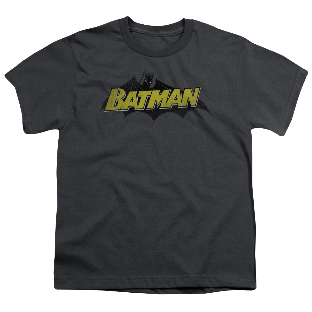 Batman Comics Classic Comic Logo Youth 18/1 100% Cotton Short-Sleeve T-Shirt