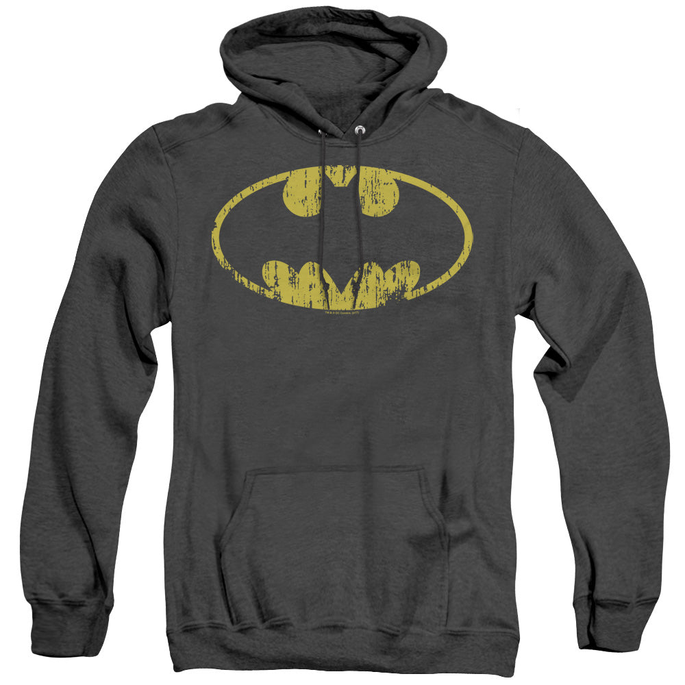 Batman Comics Classic Logo Distressed Men's Pull-Over Hoodie