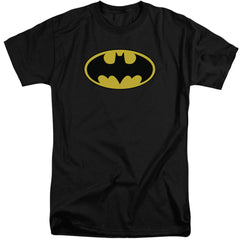 Batman Comics Classic Logo Men's 18/1 Tall Cotton Short-Sleeve T-Shirt