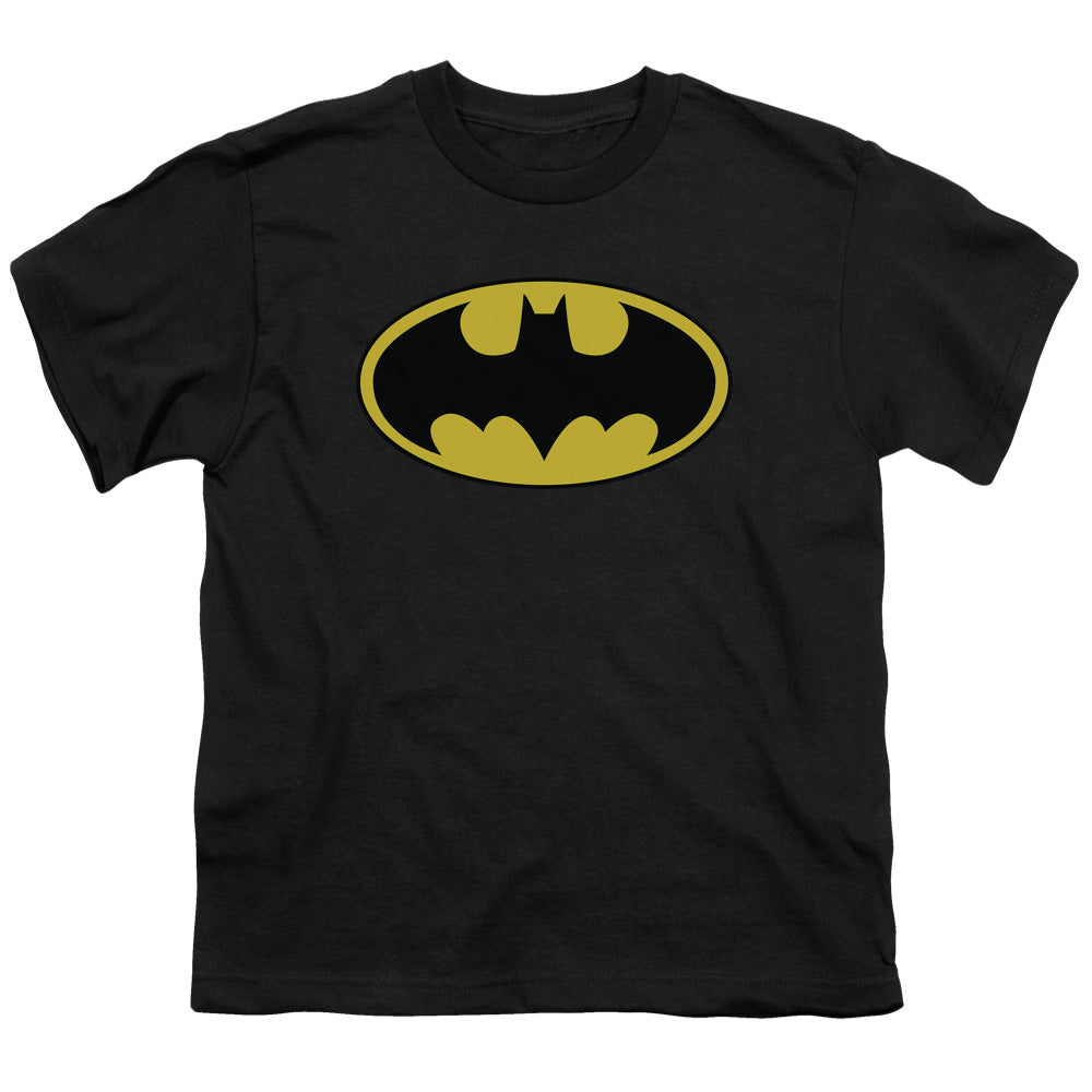 Batman Comics Classic Logo Youth 18/1 100% Cotton Short-Sleeve T-Shirt