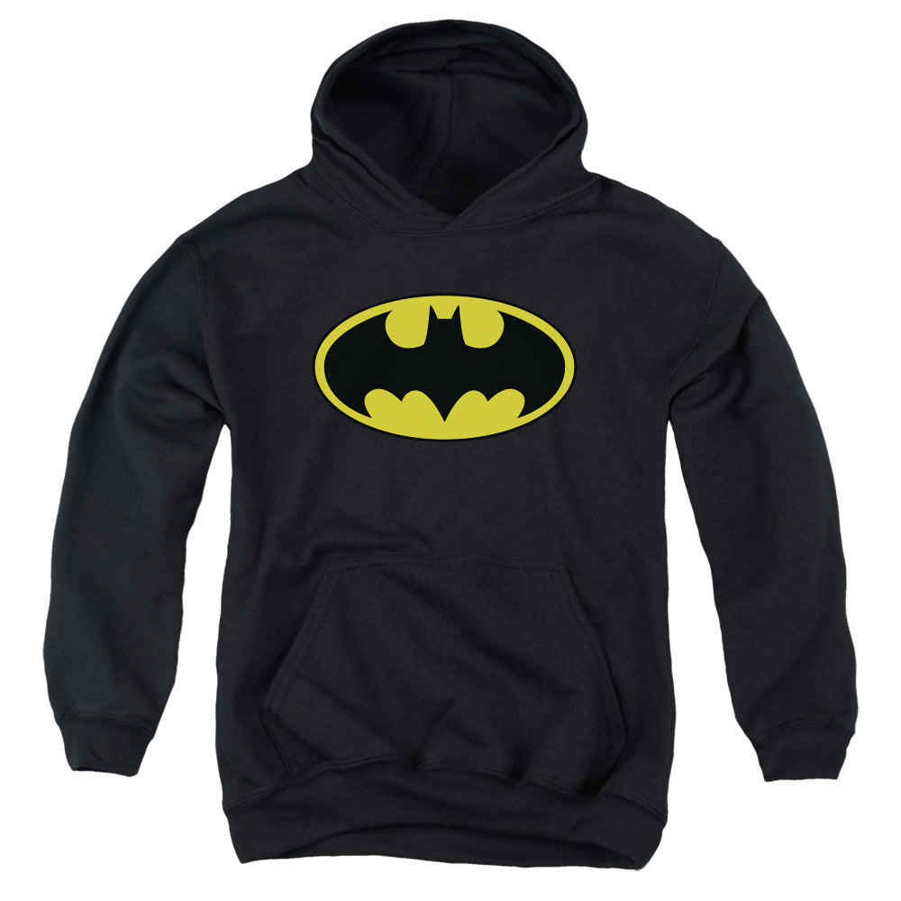 Batman Comics Classic Logo Youth Cotton Poly Pull-Over Hoodie