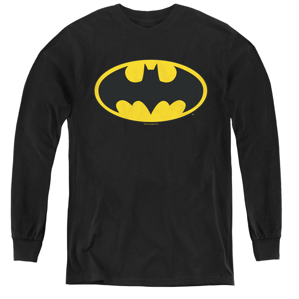 Batman Comics Classic Logo Youth Long-Sleeve T-Shirt