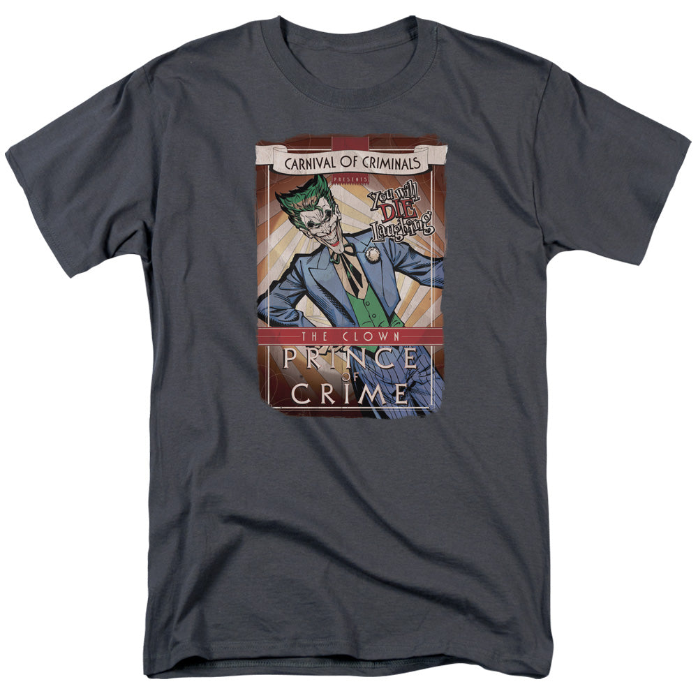 Batman Comics Clown Prince Men's 18/1 Cotton Short-Sleeve T-Shirt