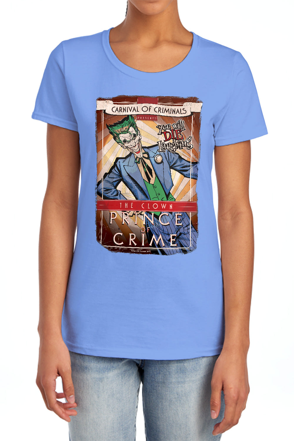 Batman Comics Clown Prince Women's 18/1 Cotton Short-Sleeve T-Shirt