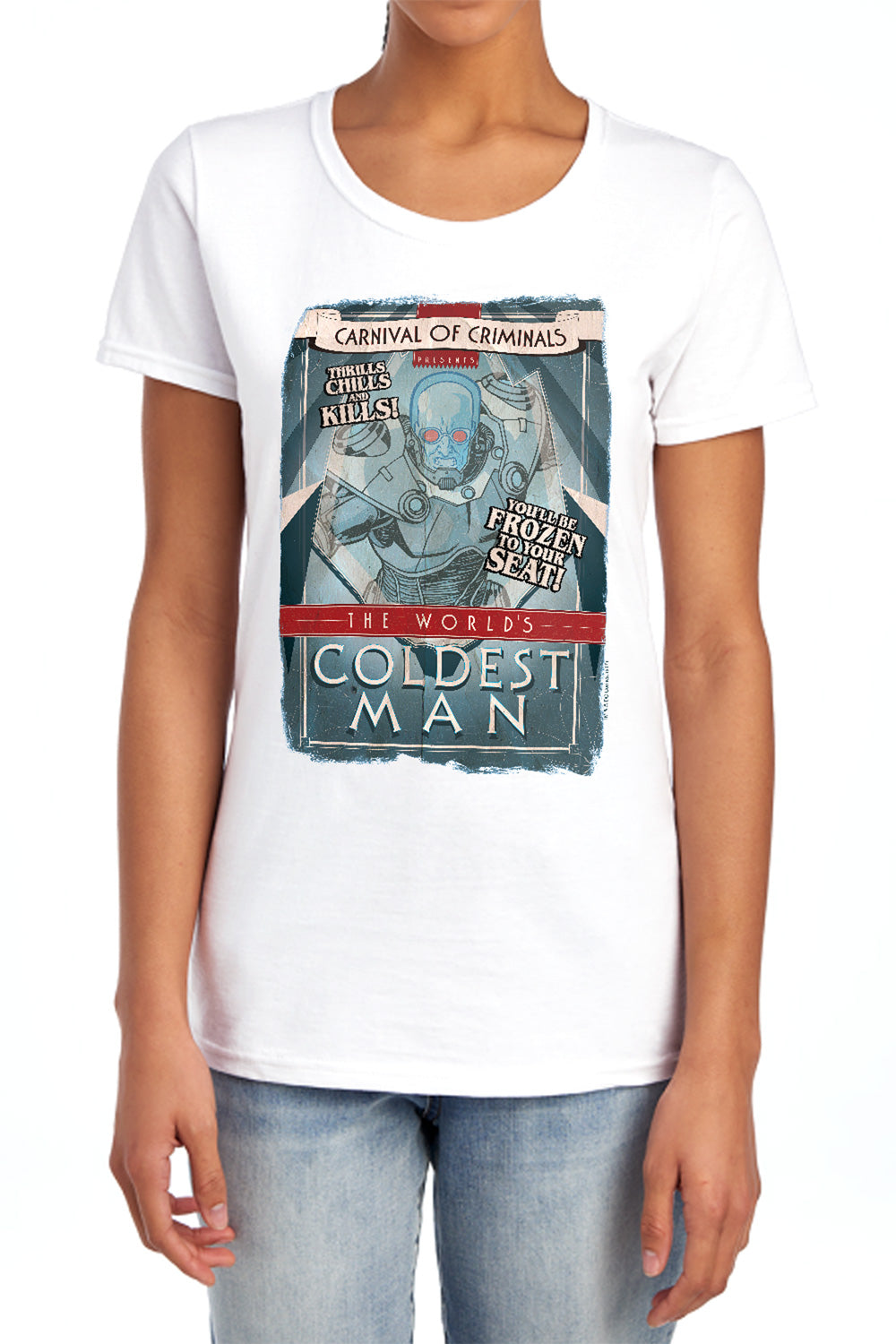 Batman Comics Coldest Man Women's 18/1 Cotton Short-Sleeve T-Shirt