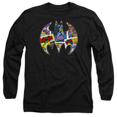 Batman Comics Comic Bat Men's 18/1 Cotton Long-Sleeve T-Shirt