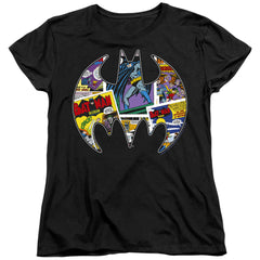 Batman Comics Comic Bat Women's 18/1 Cotton Short-Sleeve T-Shirt