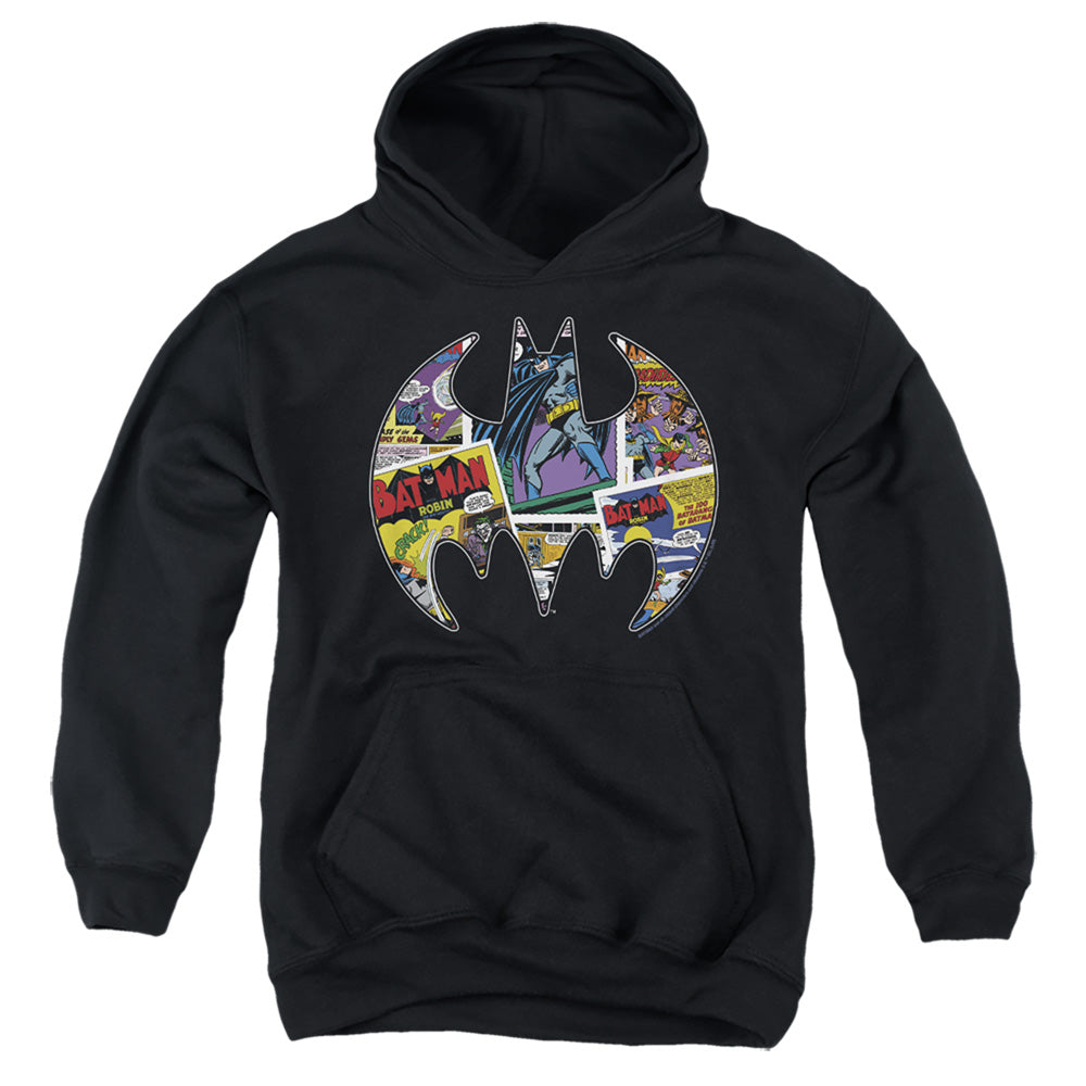 Batman Comics Comic Bat Youth Cotton Poly Pull-Over Hoodie