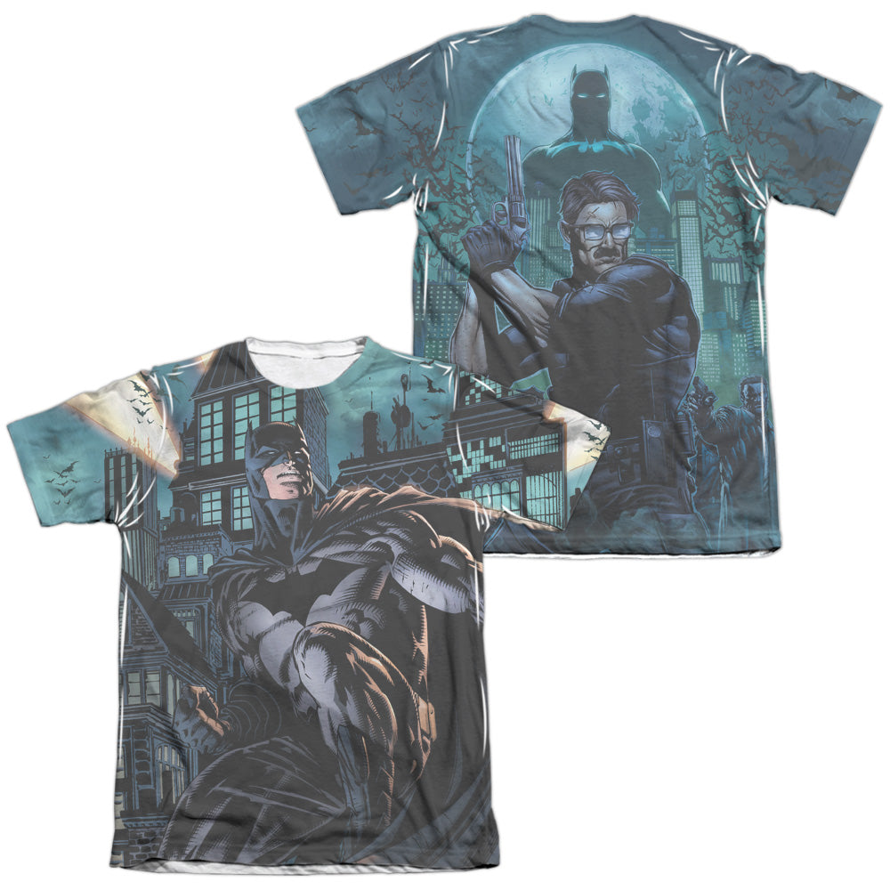 Batman Comics Coming For You (Front/Back Print) Men's Regular Fit Poly Cotton Short-Sleeve T-Shirt