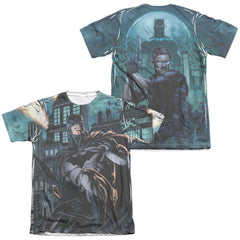 Batman Comics Coming For You (Front/Back Print) Men's Regular Fit Poly Cotton Short-Sleeve T-Shirt