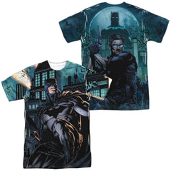 Batman Comics Coming For You (Front/Back Print) Men's Regular Fit Polyester Short-Sleeve T-Shirt