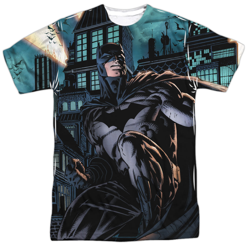 Batman Comics Coming For You Men's Regular Fit Polyester Short-Sleeve T-Shirt