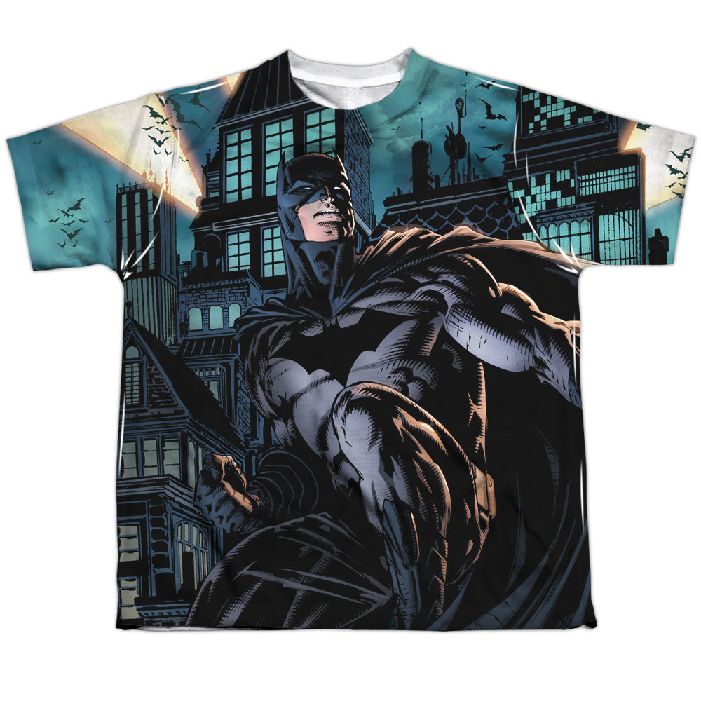 Batman Comics Coming For You Youth Regular Fit Poly Short-Sleeve T-Shirt