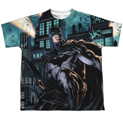Batman Comics Coming For You Youth Regular Fit Poly Short-Sleeve T-Shirt
