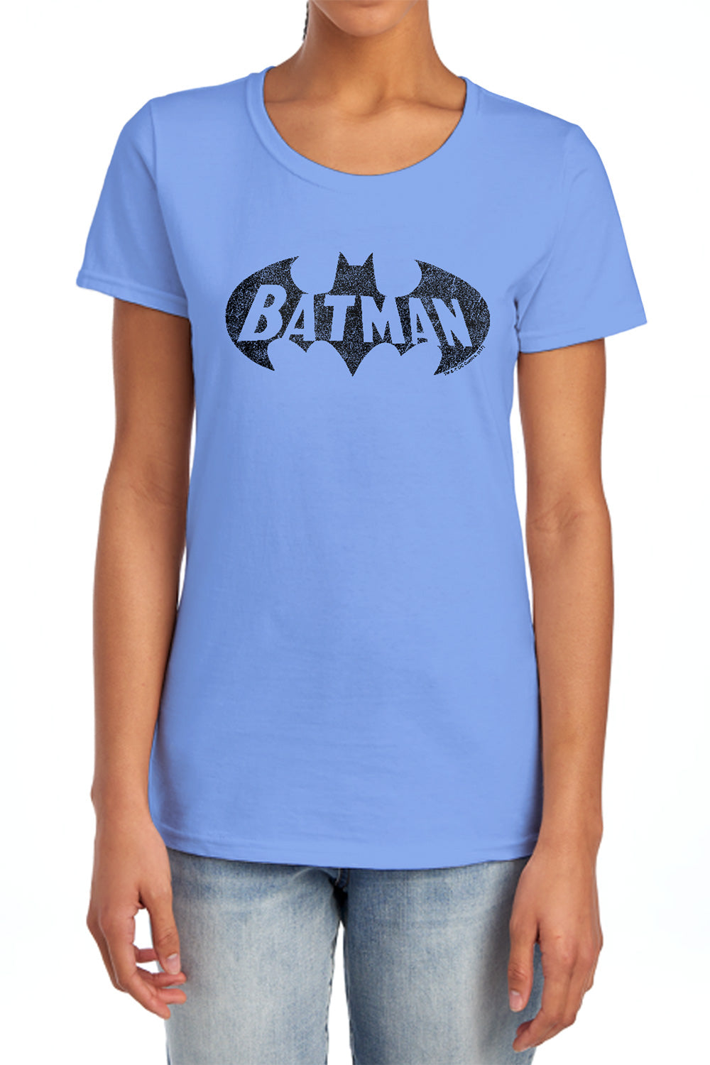 Batman Comics Crackle Bat Women's 18/1 Cotton Short-Sleeve T-Shirt