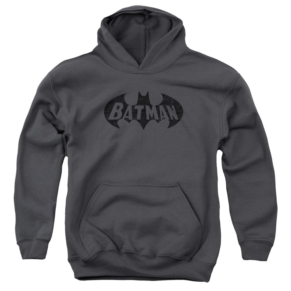 Batman Comics Crackle Bat Youth Cotton Poly Pull-Over Hoodie