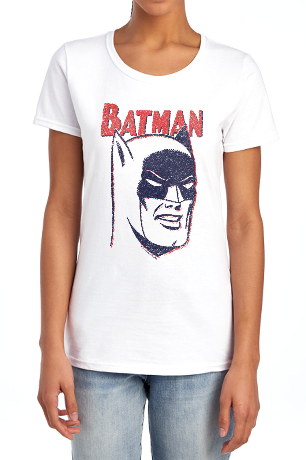 Batman Comics Crayon Man Women's 18/1 Cotton Short-Sleeve T-Shirt