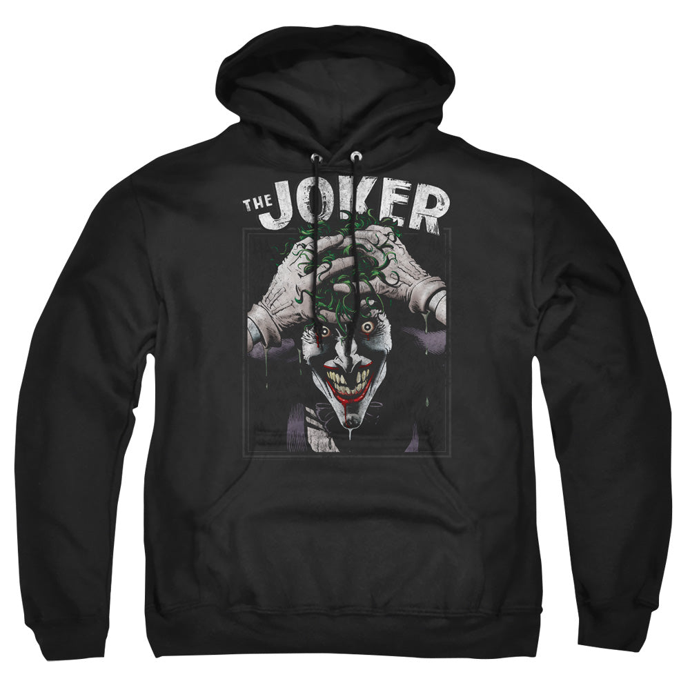 Batman Comics Crazed Joker Men's Pull-Over 75 25 Poly Hoodie