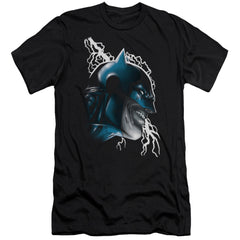 Batman Comics Crazy Grin Men's Ultra-Soft 30/1 Cotton Slim Short-Sleeve T-Shirt