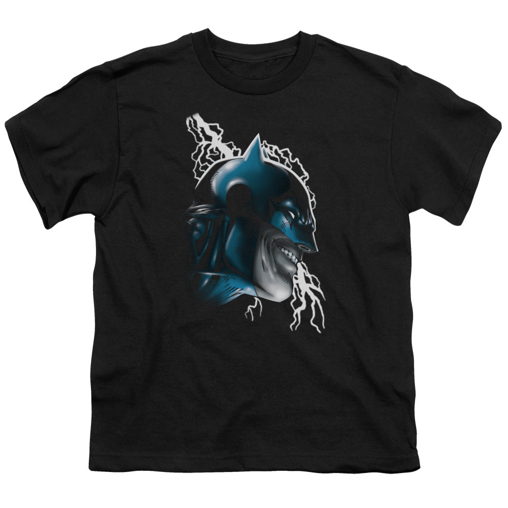 Batman Comics Crazy Grin Youth 18/1 100% Cotton Short-Sleeve T-Shirt