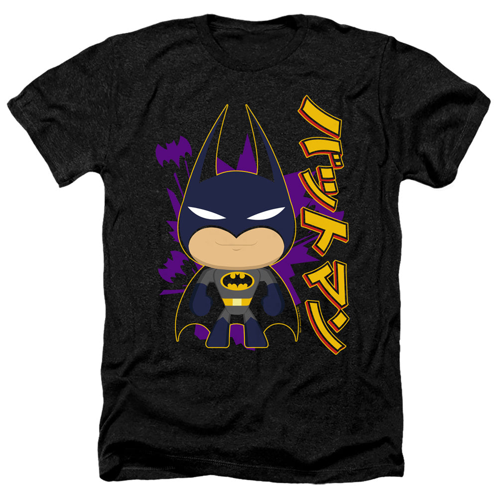 Batman Comics Cute Kanji Men's 30/1 Heather 60 40 Poly Short-Sleeve T-Shirt